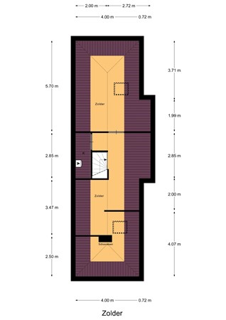 Floorplan - Goorsteeg 116, 6718 TB Ede